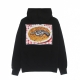 felpa leggera cappuccio uomo spaghetti hoodie BLACK