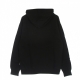 felpa leggera cappuccio uomo fight hoodie BLACK