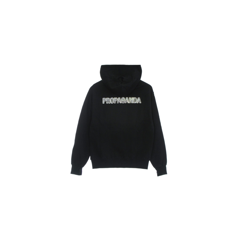 felpa leggera cappuccio uomo diamonds hoodie BLACK