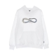 felpa leggera cappuccio uomo logo skullsnake hoodie WHITE