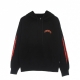 felpa leggera cappuccio uomo grizzly hoodie BLACK