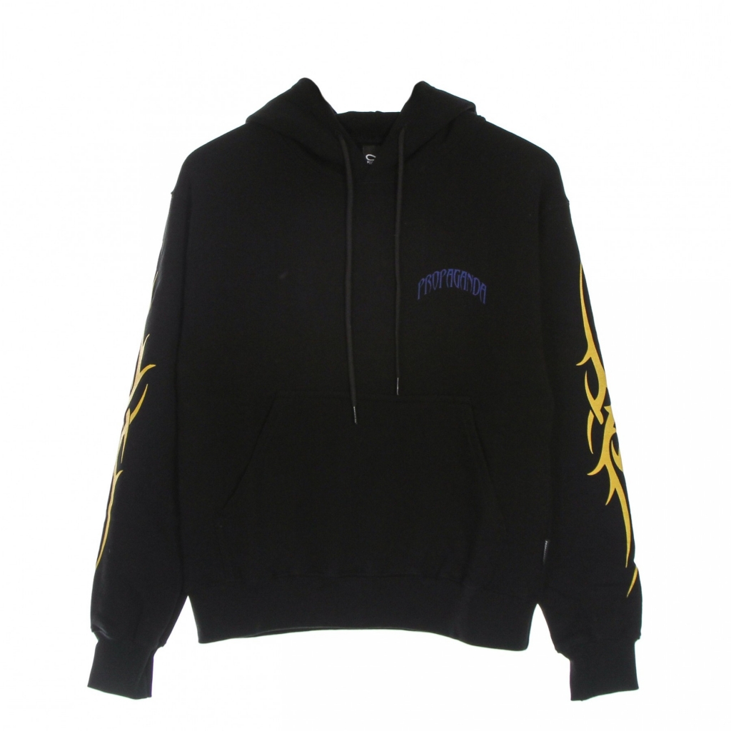 felpa leggera cappuccio uomo eagle hoodie BLACK