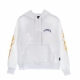 felpa leggera cappuccio uomo eagle hoodie WHITE