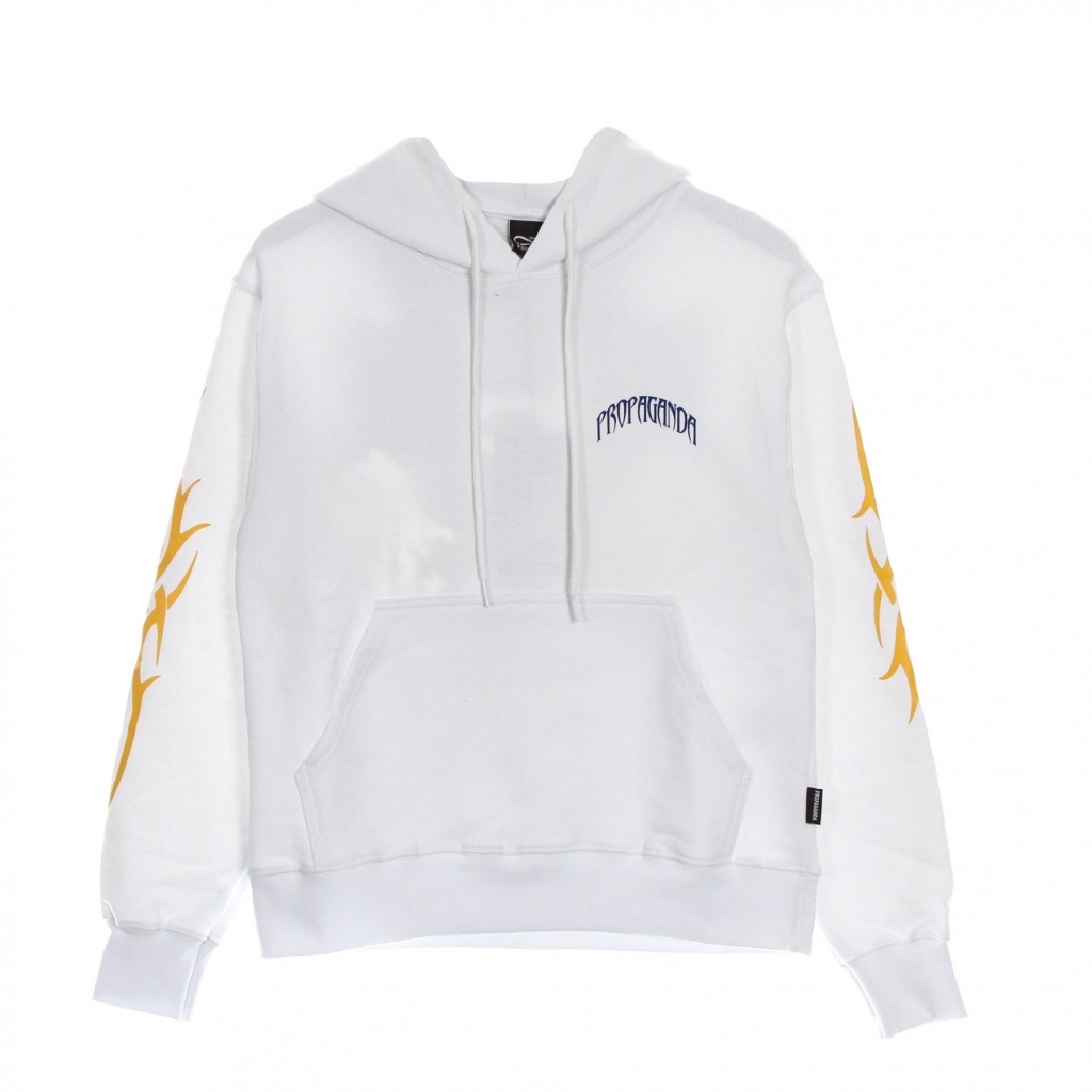 felpa leggera cappuccio uomo eagle hoodie WHITE