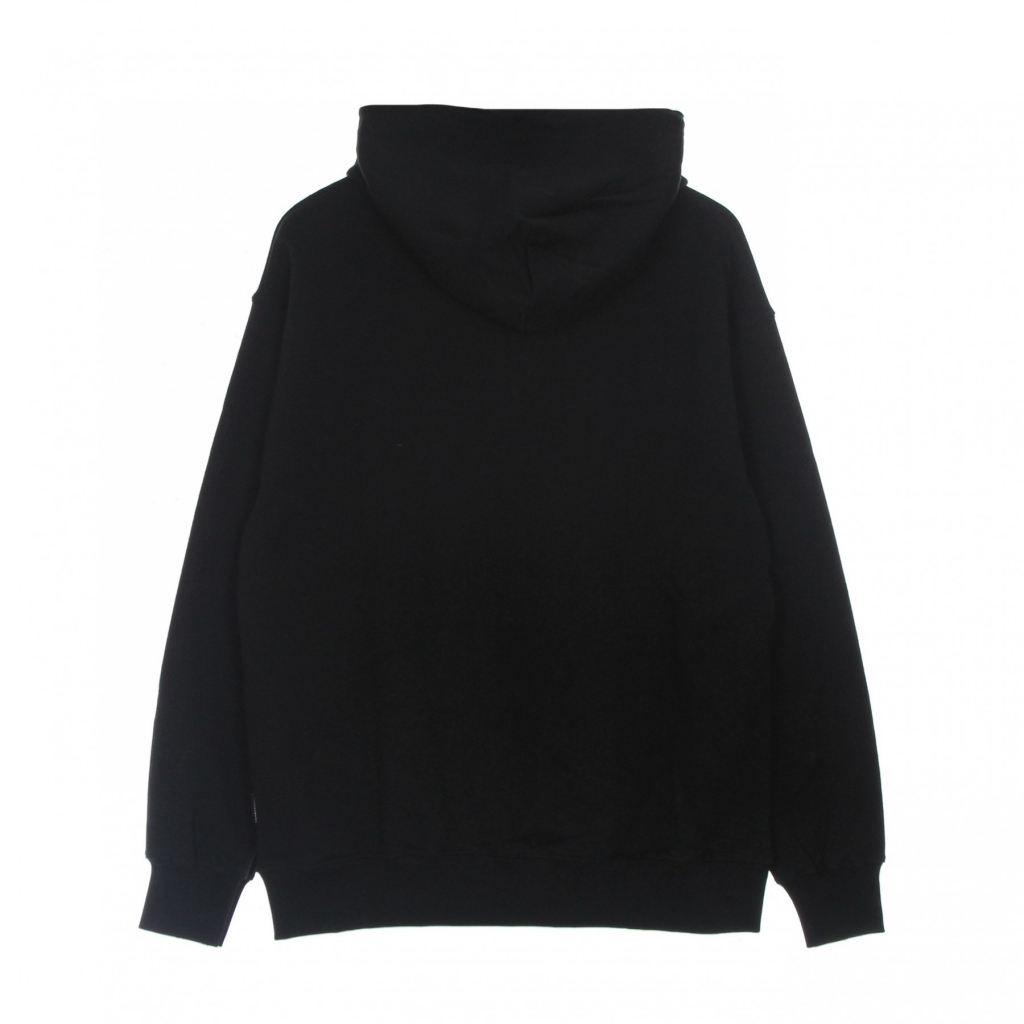 felpa leggera cappuccio uomo logo thorn hoodie BLACK