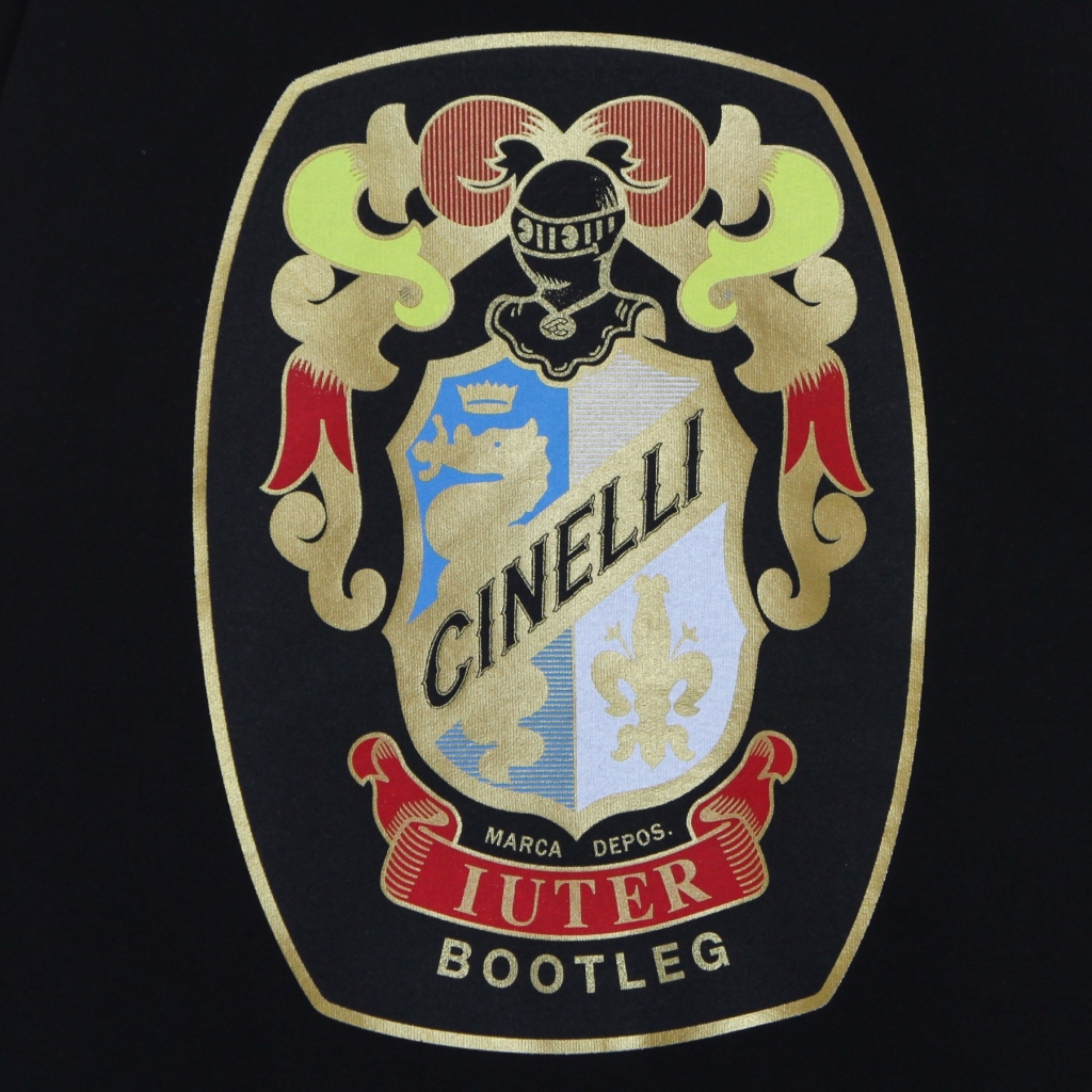 felpa leggera girocollo uomo arms crewneck x cinelli BLACK