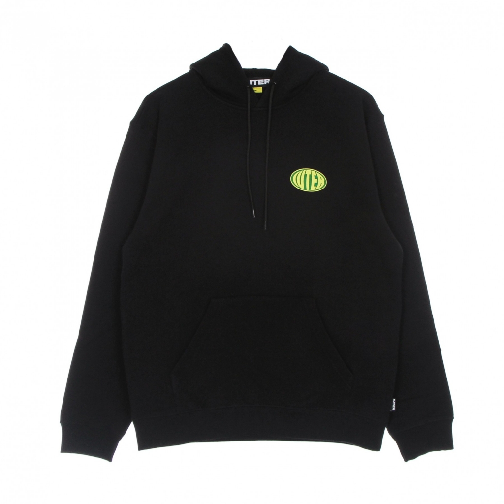 felpa leggera cappuccio uomo hungry hoodie BLACK