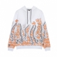 felpa leggera cappuccio uomo bricks hoodie WHITE