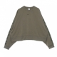 felpa leggera girocollo donna pk tape oversize crewneck MATTE OLIVE