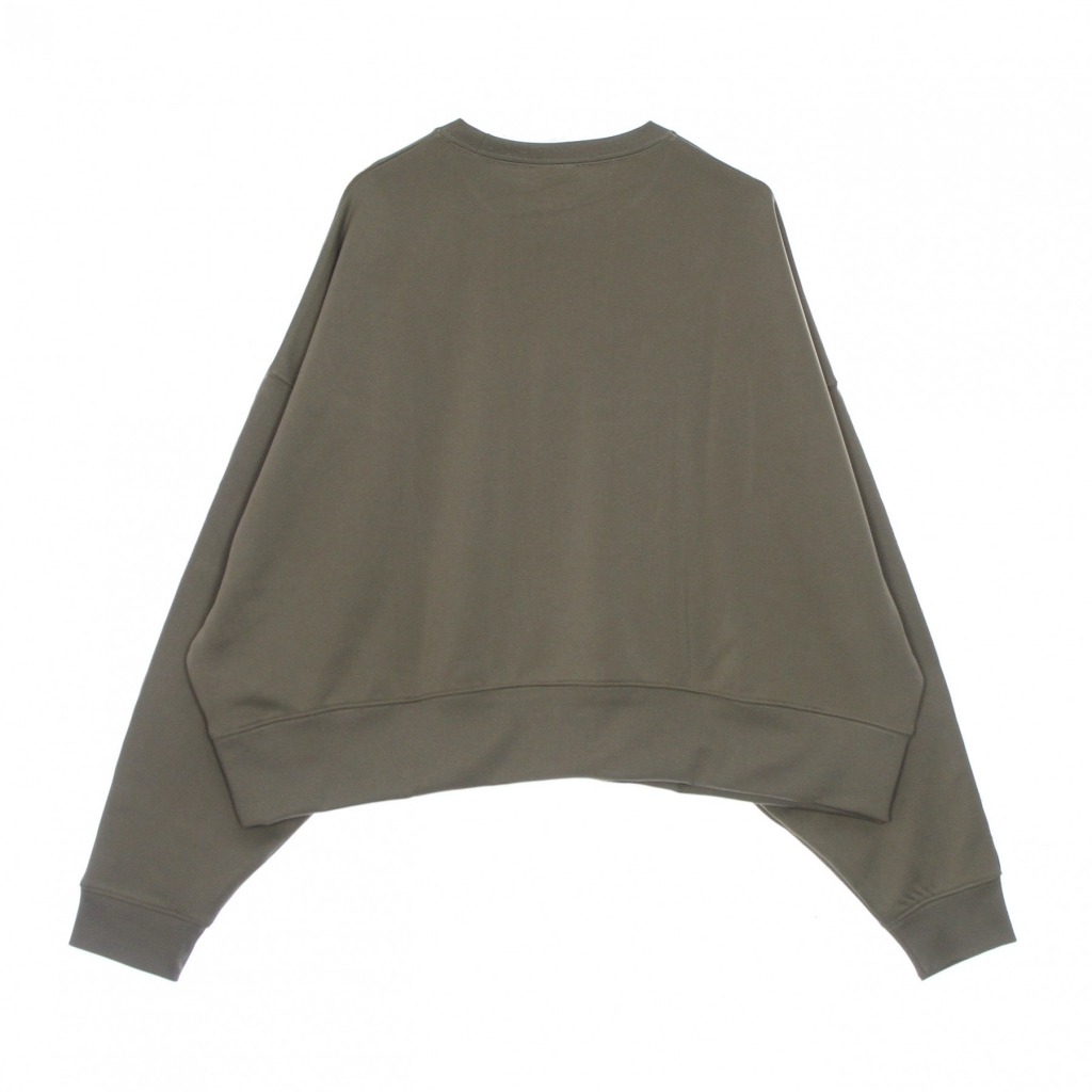 felpa leggera girocollo donna pk tape oversize crewneck MATTE OLIVE