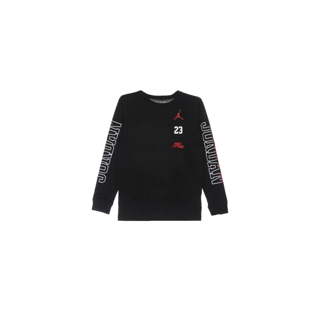 maglietta manica lunga bambino jordan switch l/s tee BLACK