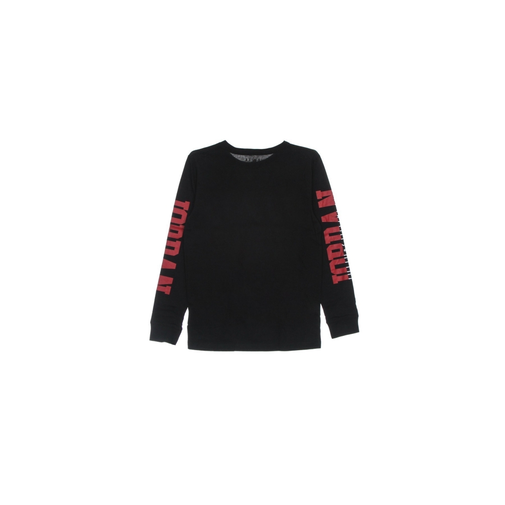 maglietta manica lunga bambino jordan switch l/s tee BLACK