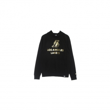 felpa leggera cappuccio uomo nba black and gold metallic hoody loslak BLACK/GOLD