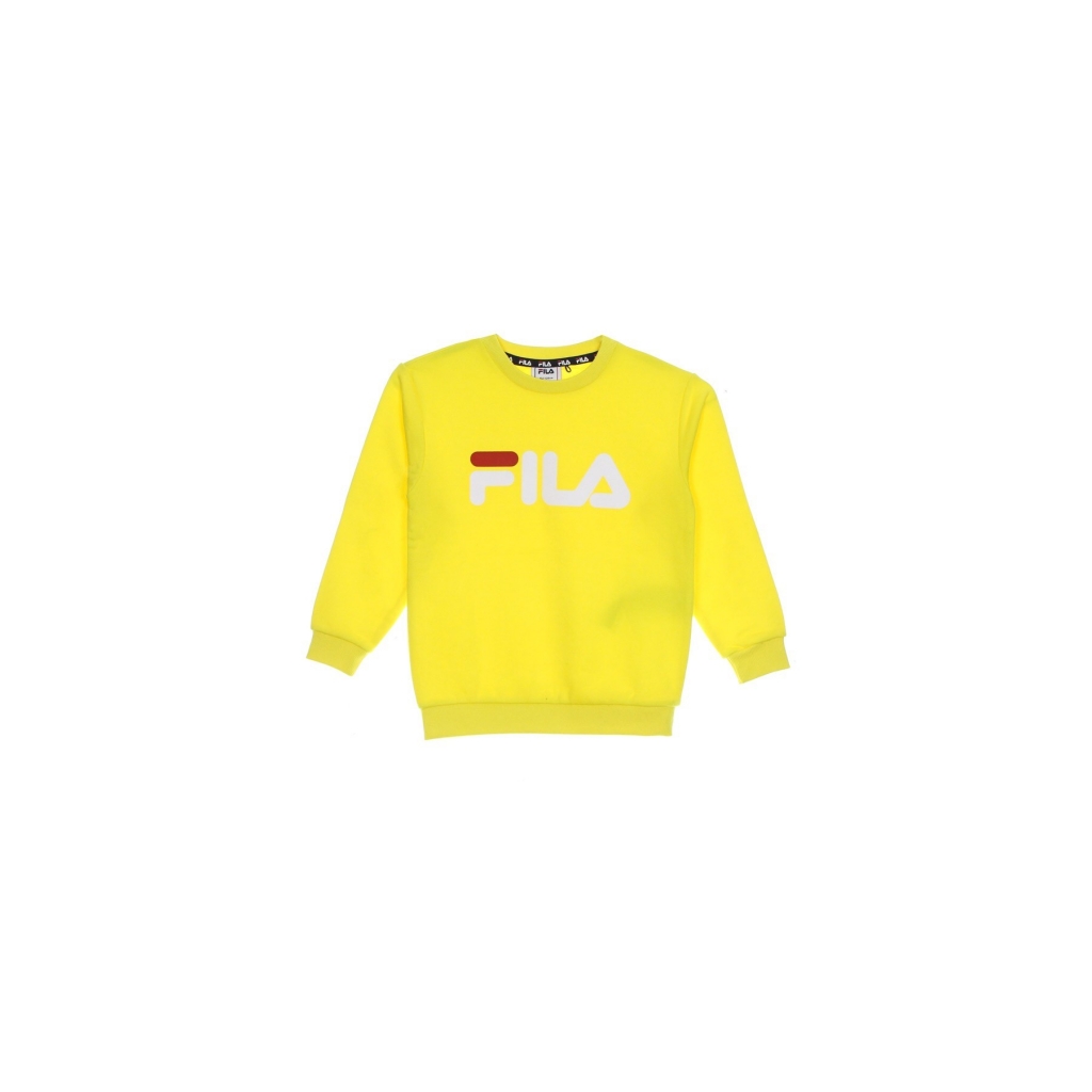 felpa leggera girocollo bambino sveg classic logo crew sweat BUTTERCUP