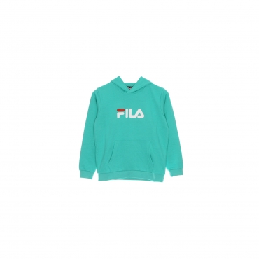 felpa leggera cappuccio ragazzo sande classic logo hoody AQUA GREEN