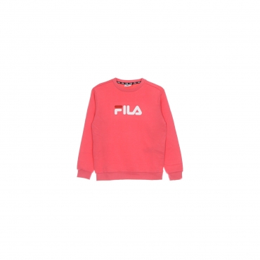 felpa leggera girocollo ragazzo sordal classic logo crew sweat CORAL PARADISE