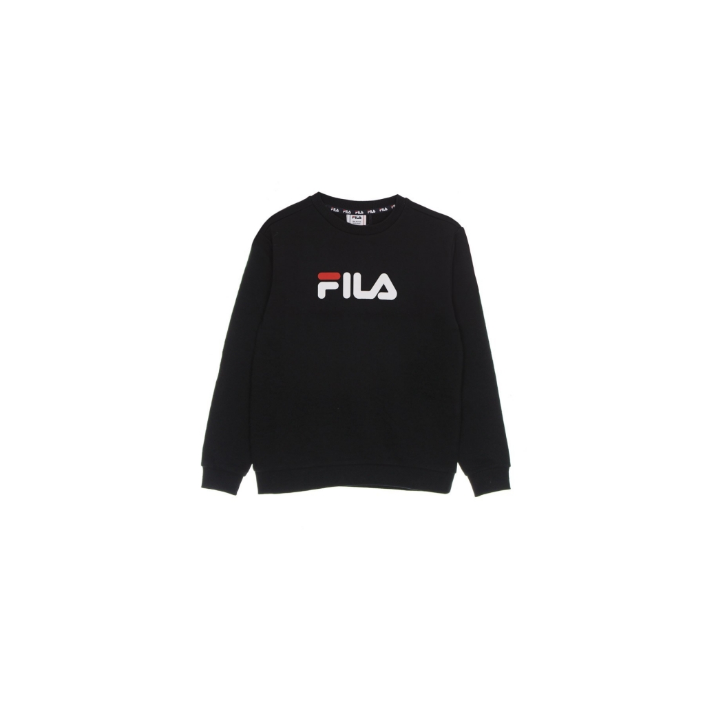 felpa leggera girocollo ragazzo sordal classic logo crew sweat BLACK BEAUTY