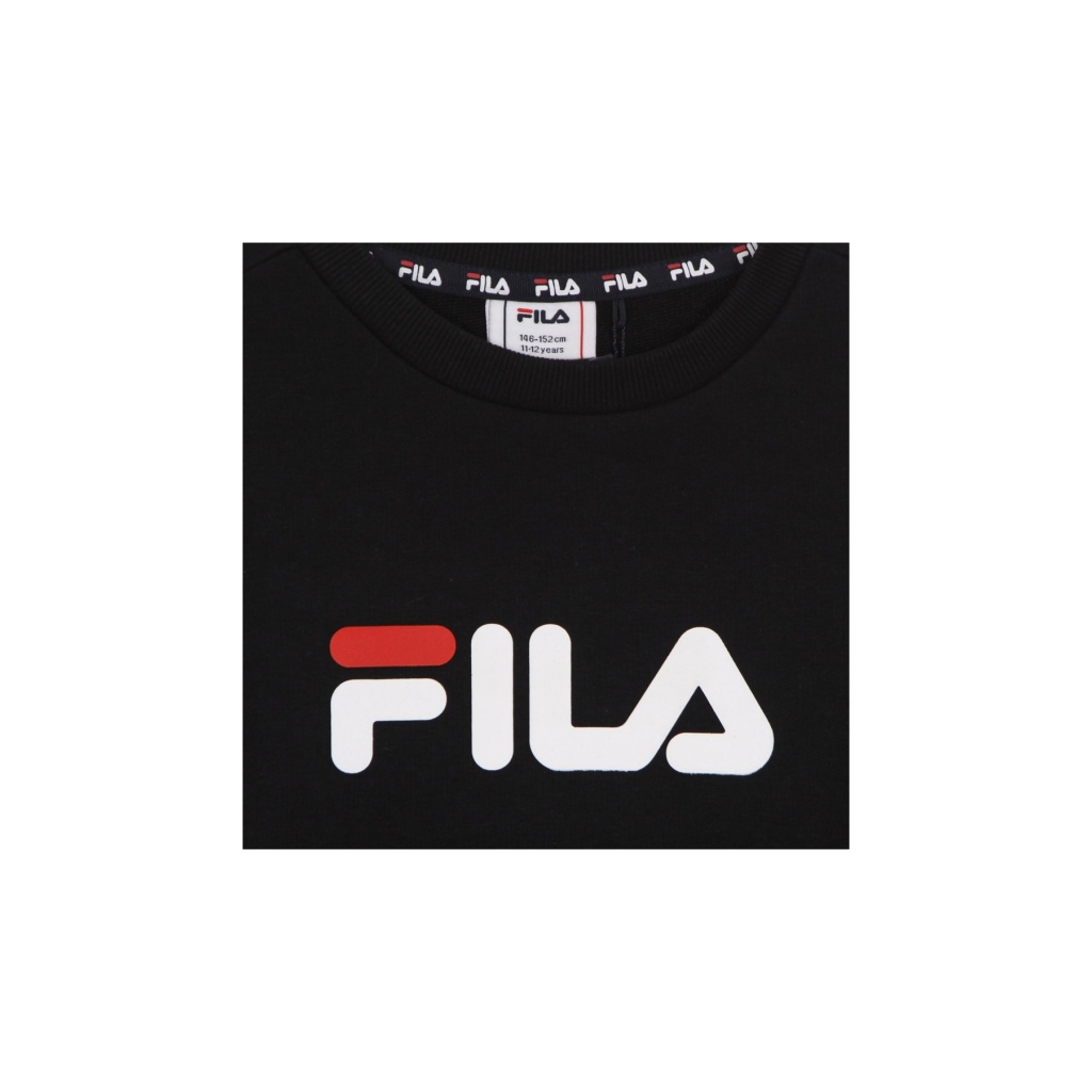 felpa leggera girocollo ragazzo sordal classic logo crew sweat BLACK BEAUTY