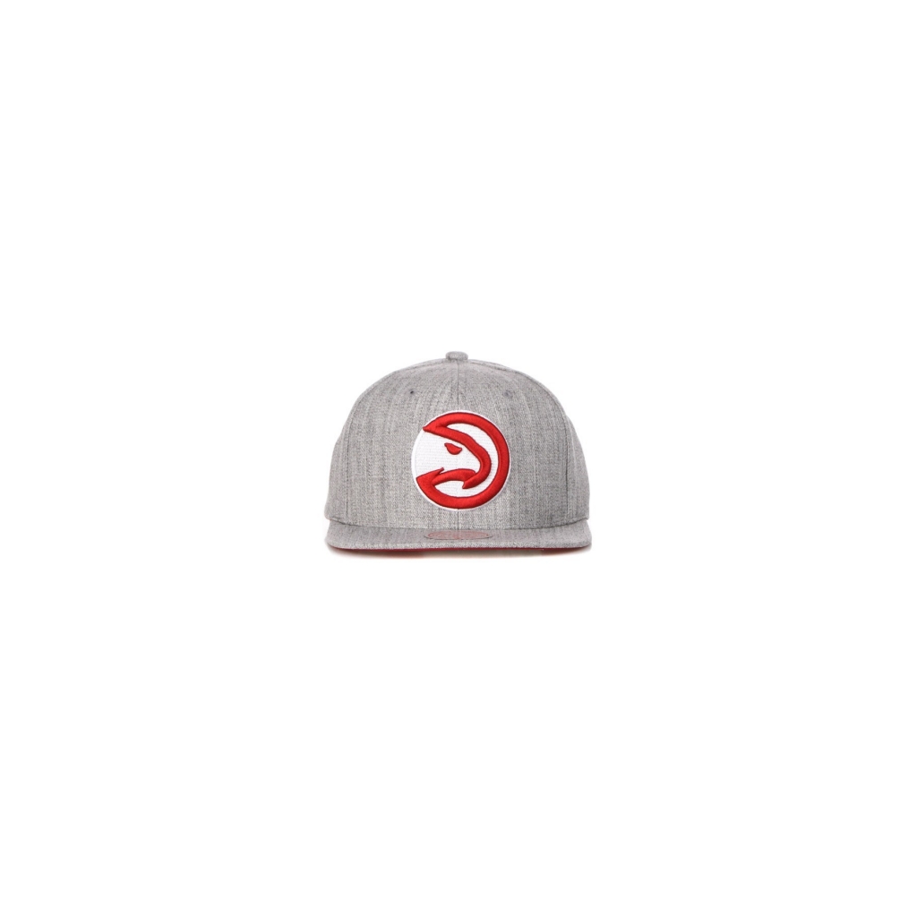 cappellino visiera piatta uomo nba team heather 20 atlhaw GREY HEATHER