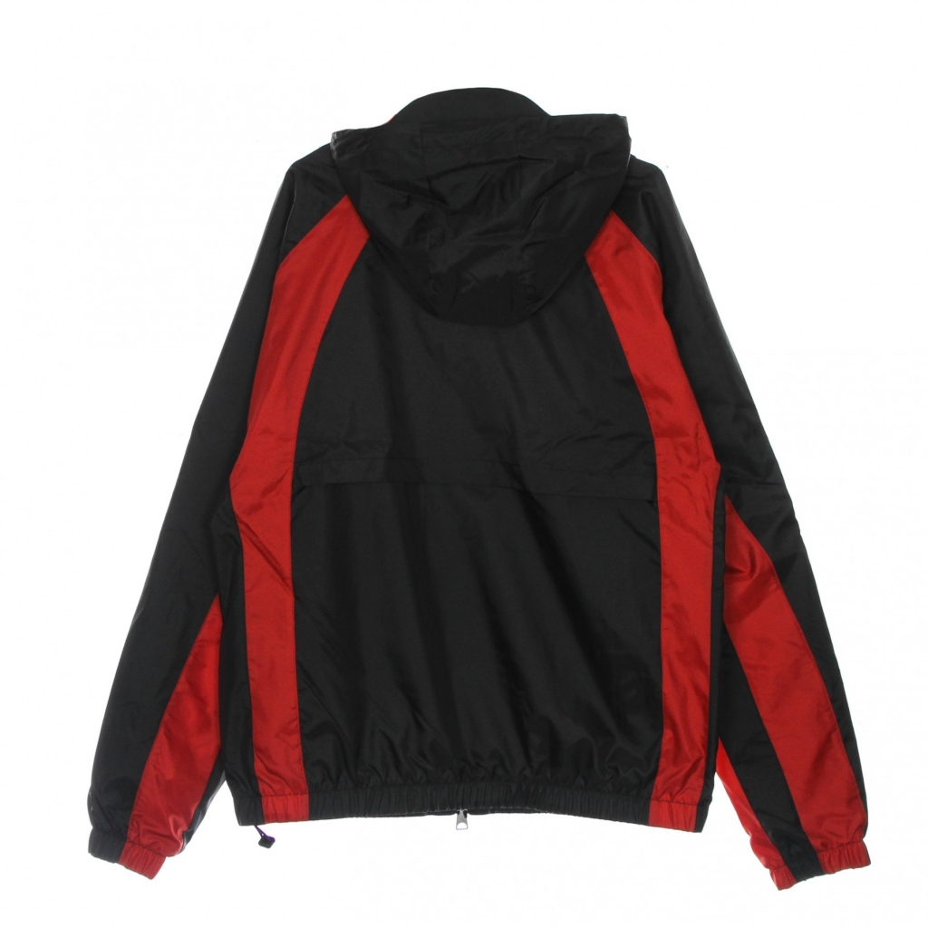 giacca a vento uomo essentials woven jacket BLACK/GYM RED