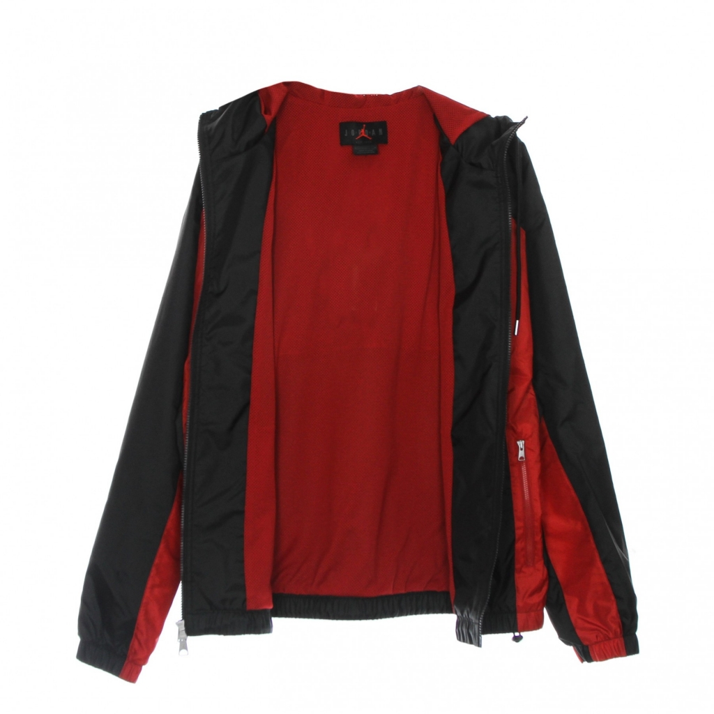 giacca a vento uomo essentials woven jacket BLACK/GYM RED