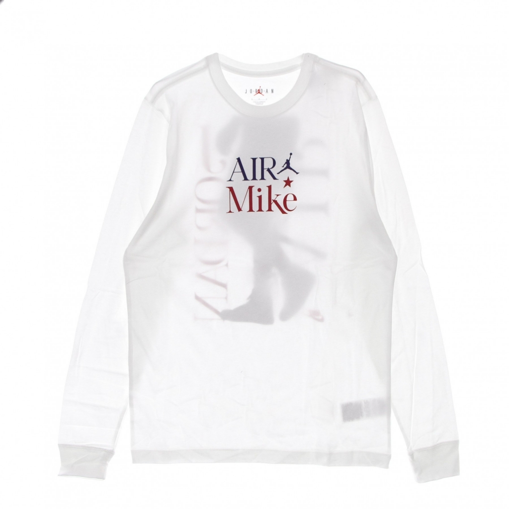 maglietta manica lunga uomo sport dna grafic l/s crew tee WHITE/MYSTIC HIBISCUS