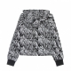 felpa leggera cappuccio corta donna breza all over print cropped hoody BRIGHT WHITE/ABSTRACT ZEBRA