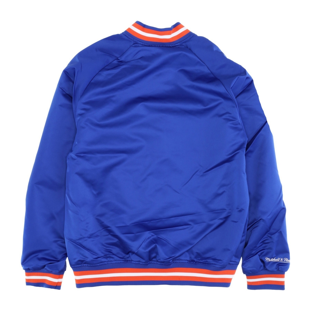 giubbotto bomber uomo ncaa lightweight satin jacket flogat ROYAL/ORANGE