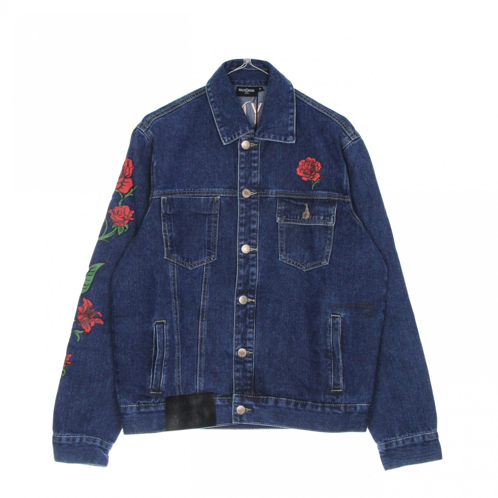 giubbotto jeans uomo rossa primavera classic denim jacket DENIM BLUE