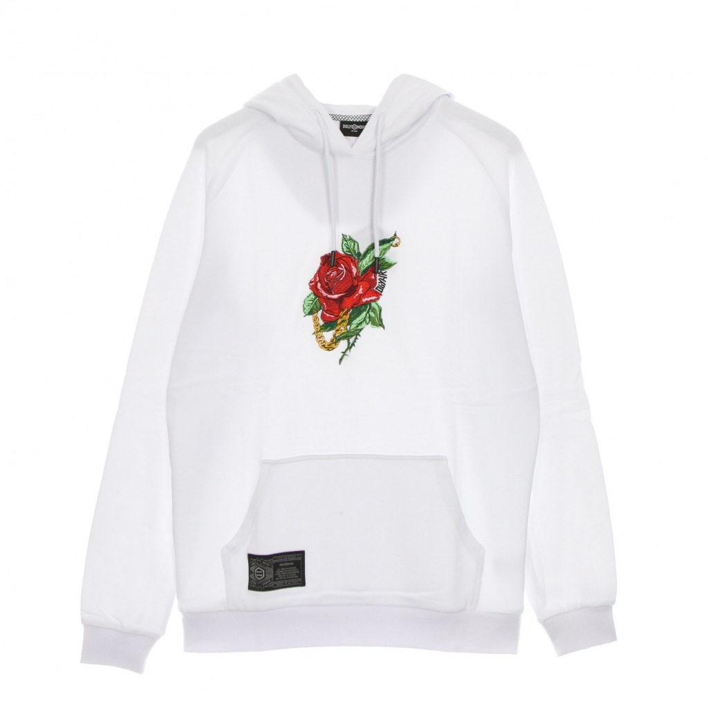 felpa leggera cappuccio uomo rosa hoodie WHITE