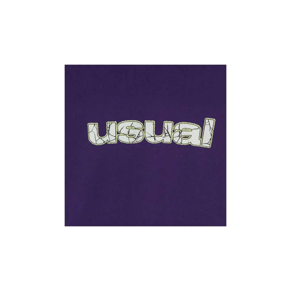 felpa leggera cappuccio uomo cracked hoodie PURPLE