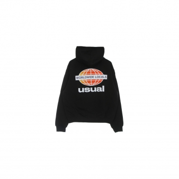 felpa leggera cappuccio uomo wwl gradient hoodie BLACK