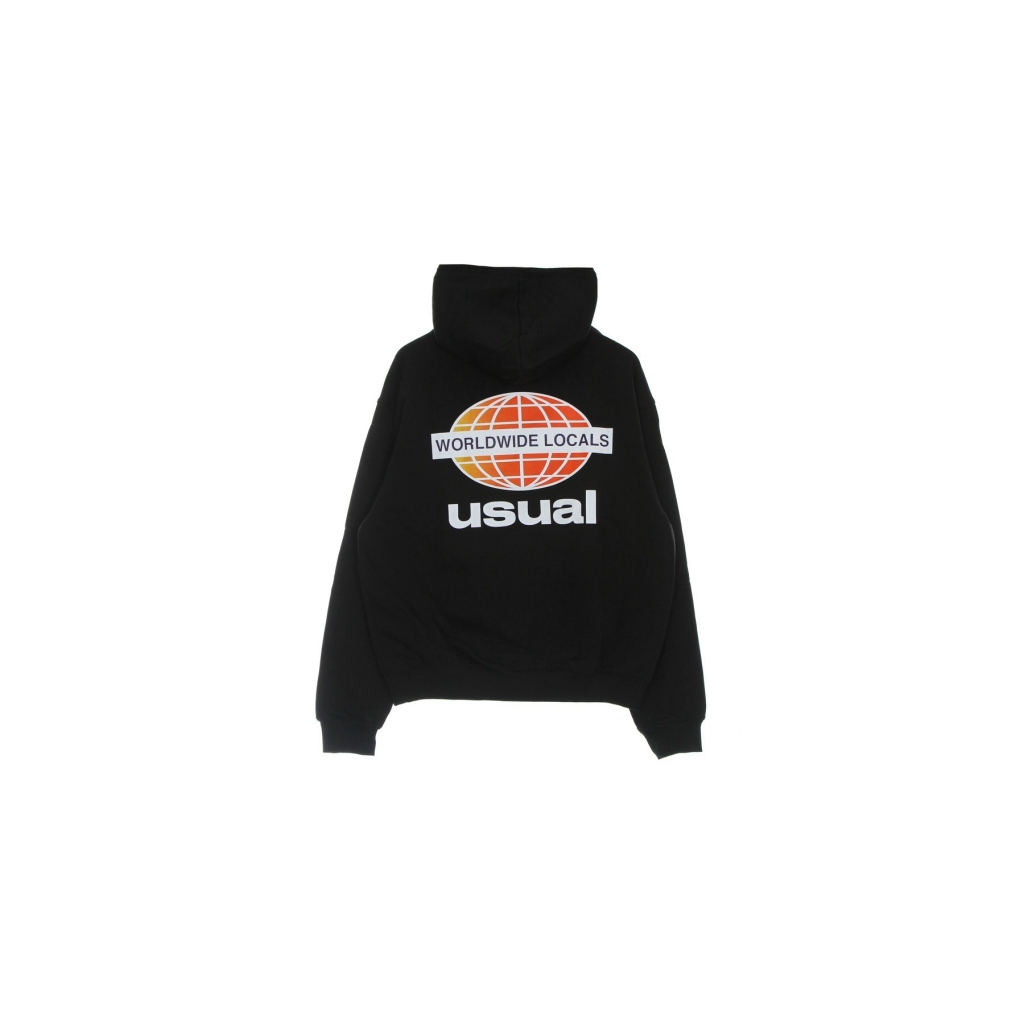 felpa leggera cappuccio uomo wwl gradient hoodie BLACK