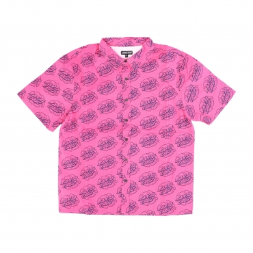 camicia manica corta uomo broken dot tee HOT PINK