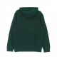 felpa leggera cappuccio uomo trefoil hoodie COLLEGIATE GREEN