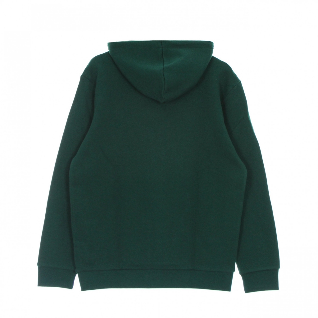 felpa leggera cappuccio uomo trefoil hoodie COLLEGIATE GREEN