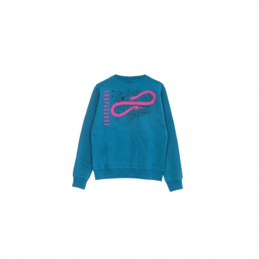 felpa leggera girocollo uomo dust crewneck TURQUOISE