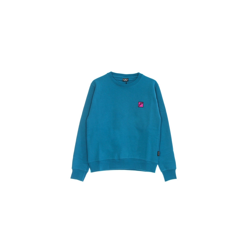 felpa leggera girocollo uomo dust crewneck TURQUOISE