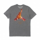 maglietta uomo jumpman 3d crew CARBON HEATHER/LIGHT CURRY