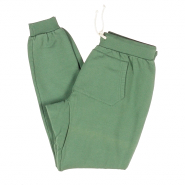 pantalone tuta felpato uomo pantalone felpa marsupio VERDE FORESTA