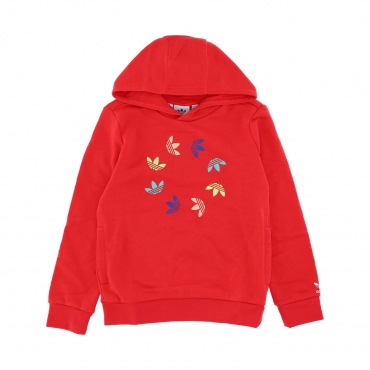 felpa leggera cappuccio ragazzo adicolor hoodie VIVID RED