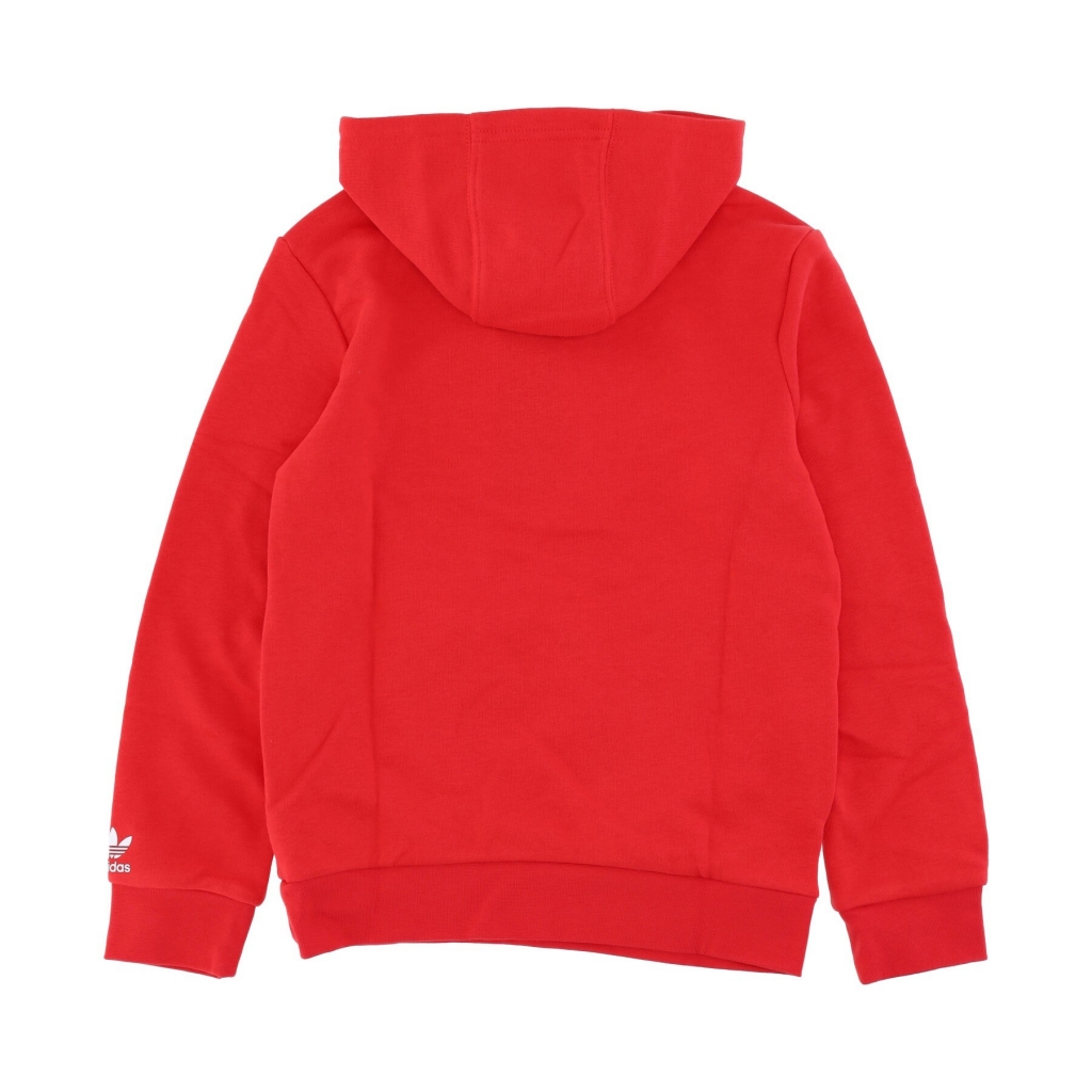 felpa leggera cappuccio ragazzo adicolor hoodie VIVID RED