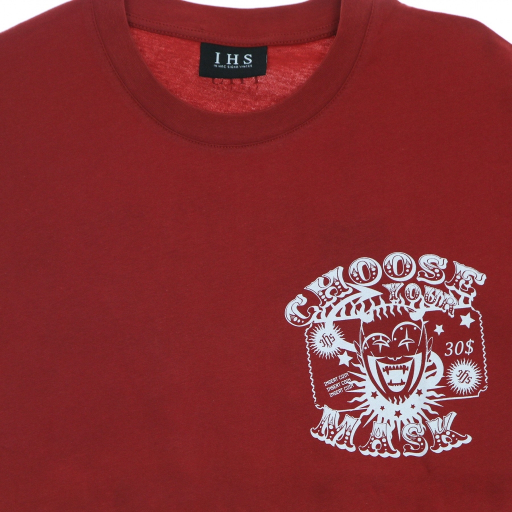 maglietta uomo choose your mask tee RED