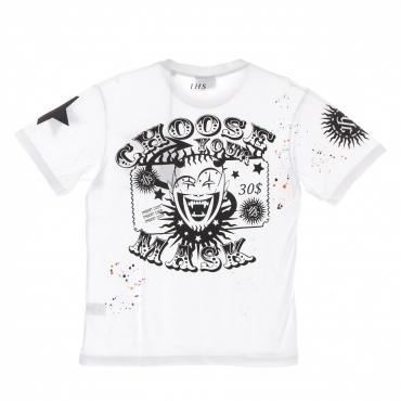 maglietta uomo choose your mask tee WHITE