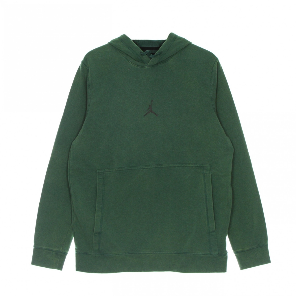 felpa leggera cappuccio uomo jordan dry - fit air fleece pullover hoodie NOBLE GREEN/BLACK