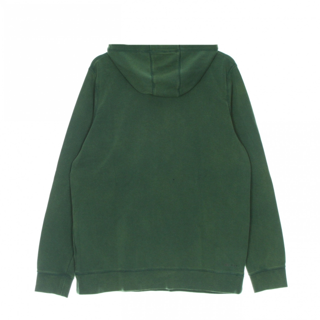 felpa leggera cappuccio uomo jordan dry - fit air fleece pullover hoodie NOBLE GREEN/BLACK