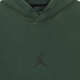 felpa leggera cappuccio uomo jordan dry - fit air fleece pullover hoodie NOBLE GREEN/BLACK