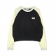 felpa leggera girocollo corta donna tabor raglan cropped crewneck BLACK BEAUTY/SWEET CORN