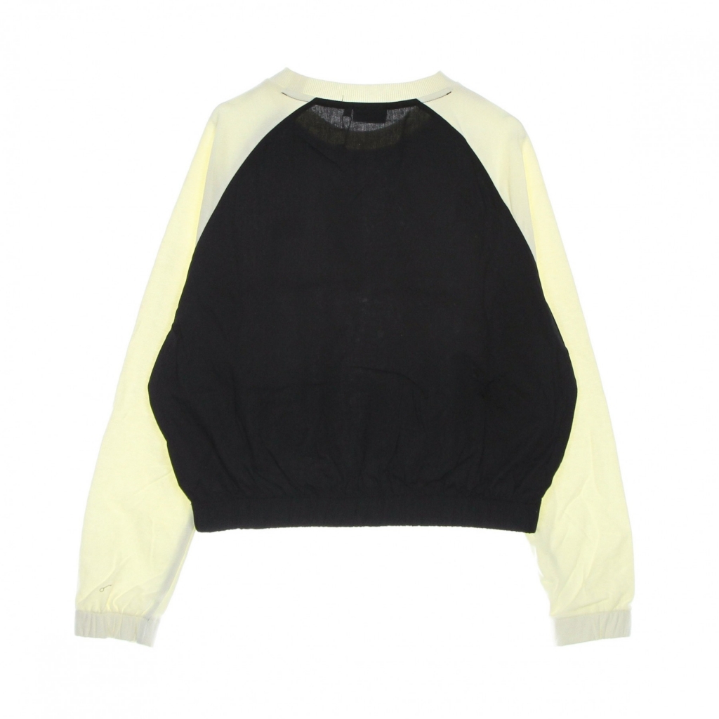 felpa leggera girocollo corta donna tabor raglan cropped crewneck BLACK BEAUTY/SWEET CORN