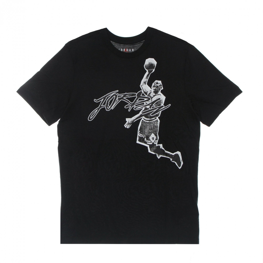 maglietta uomo air dri-fit crew tee BLACK/WHITE